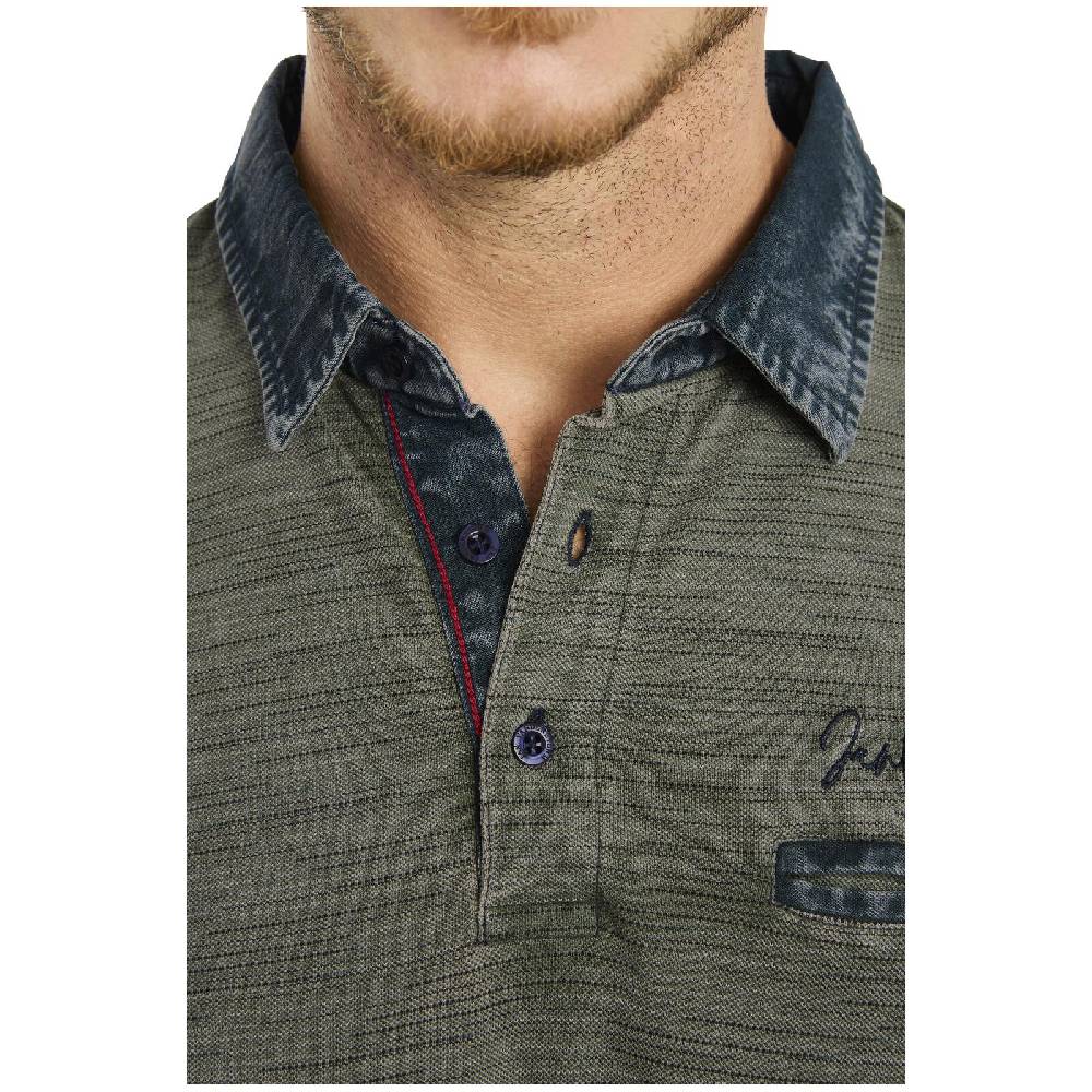 Jan Vanderstorm Poloshirt CAMILLO oliv im Angebot