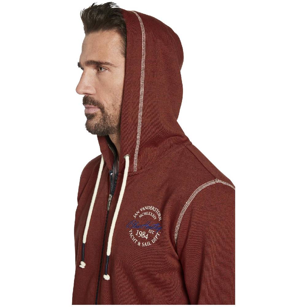 Jan Vanderstorm Sweatjacke JOKORA rot melange Outlet
