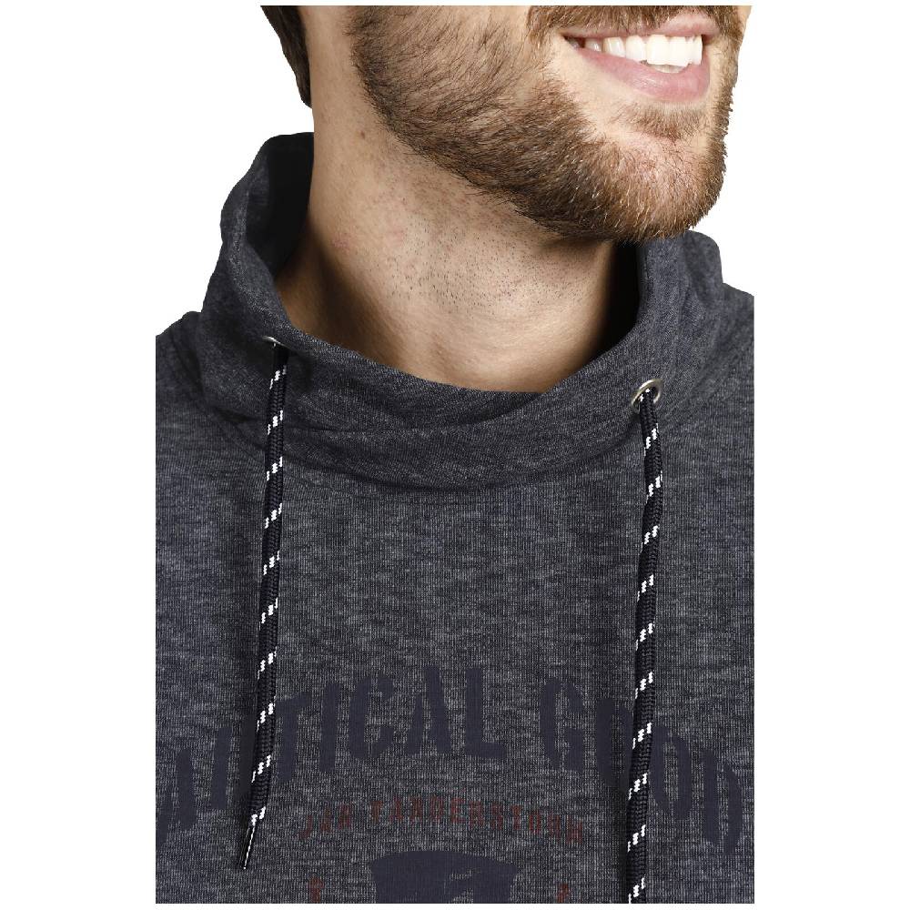Jan Vanderstorm Sweatshirt HAGEN blau melange Verkauf