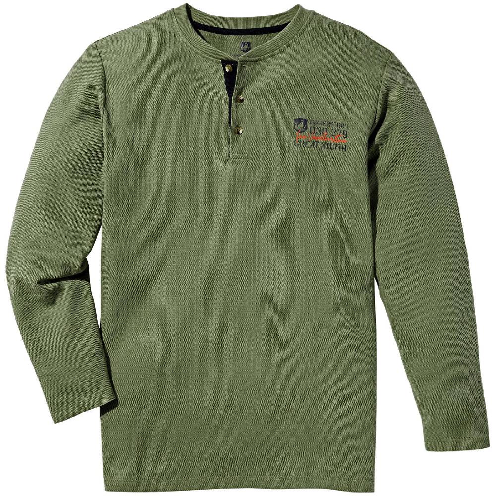Jan Vanderstorm Langarmshirt IVOR oliv Angebote