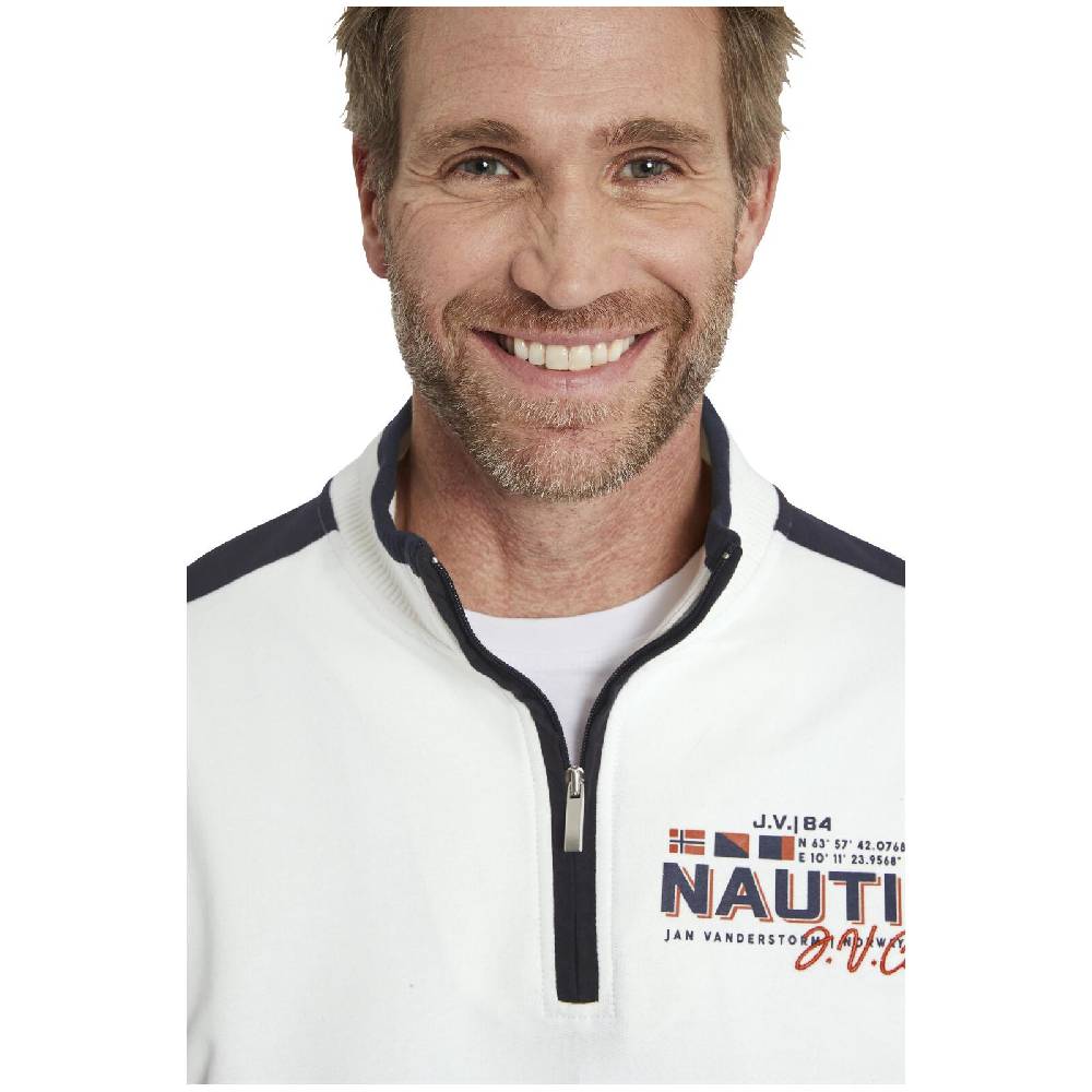 Jan Vanderstorm Sweatshirt ROSSKJELL wollweiß Günstiger Verkauf