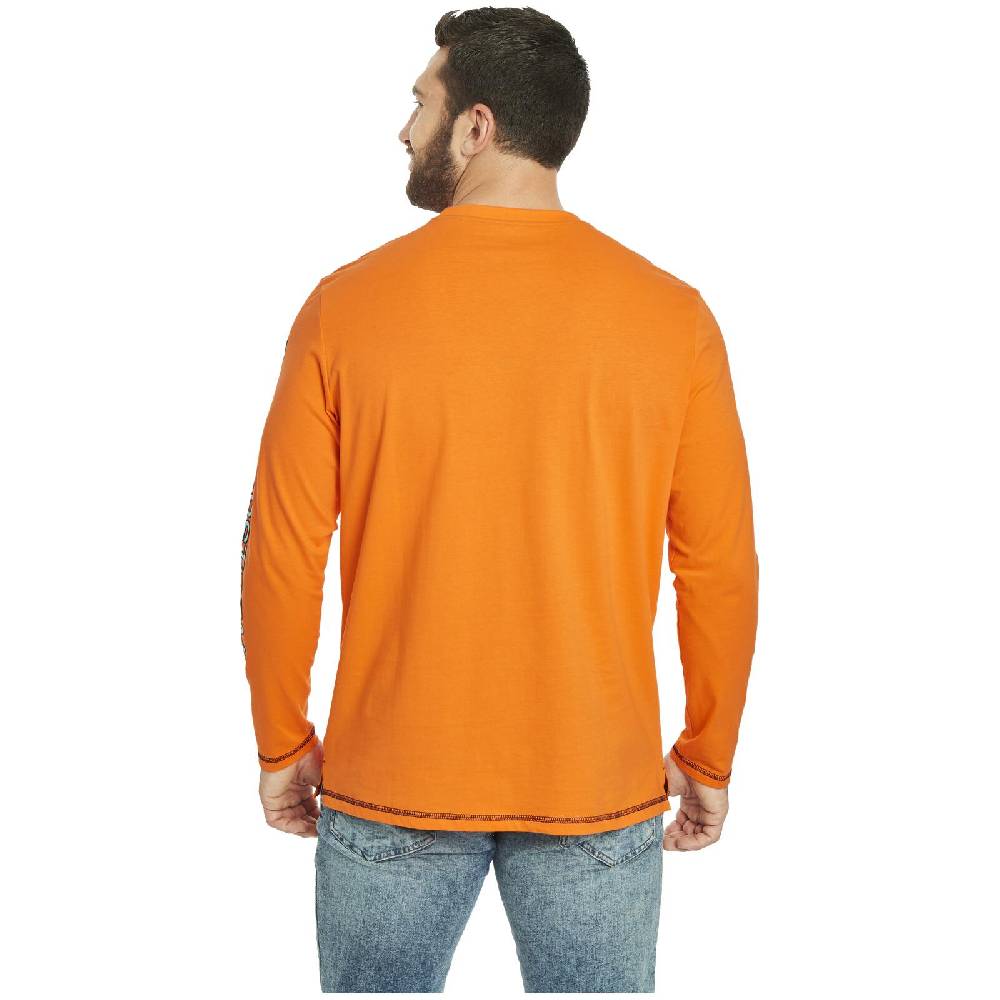Jan Vanderstorm Langarmshirt BERTULI orange Blitzverkäufe