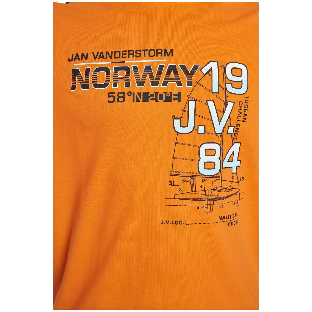 Jan Vanderstorm Langarmshirt BERTULI orange Blitzverkäufe