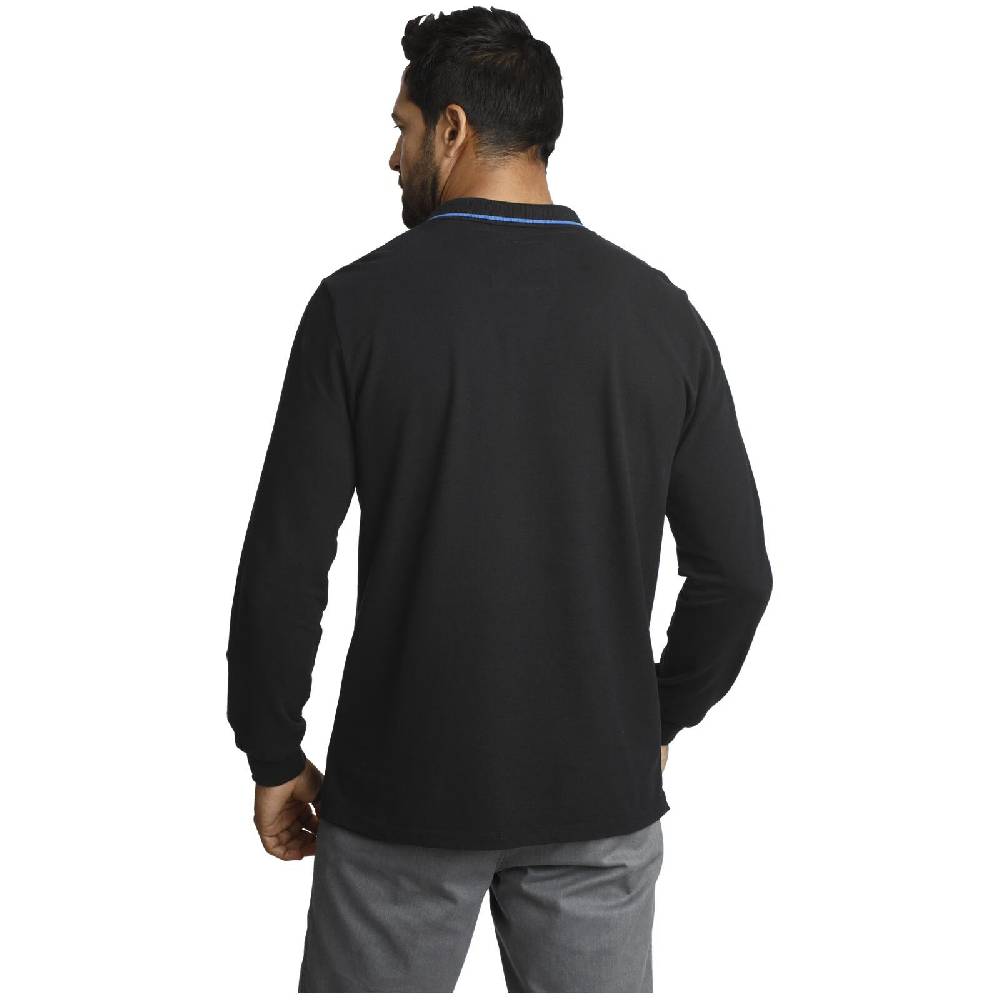 Jan Vanderstorm Langarm-Poloshirt ELLIS schwarz Hotsell