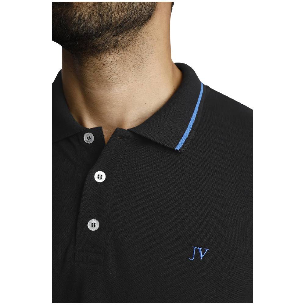 Jan Vanderstorm Langarm-Poloshirt ELLIS schwarz Hotsell