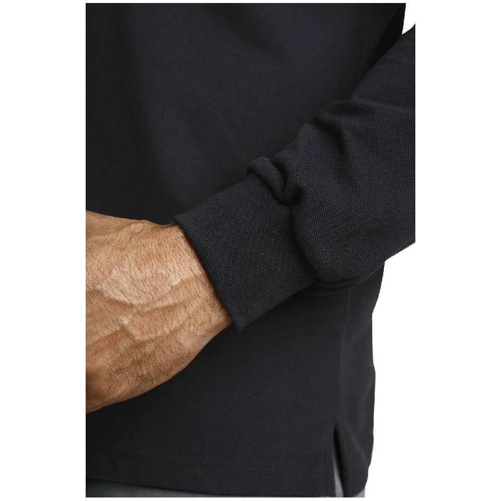 Jan Vanderstorm Langarm-Poloshirt ELLIS schwarz Hotsell