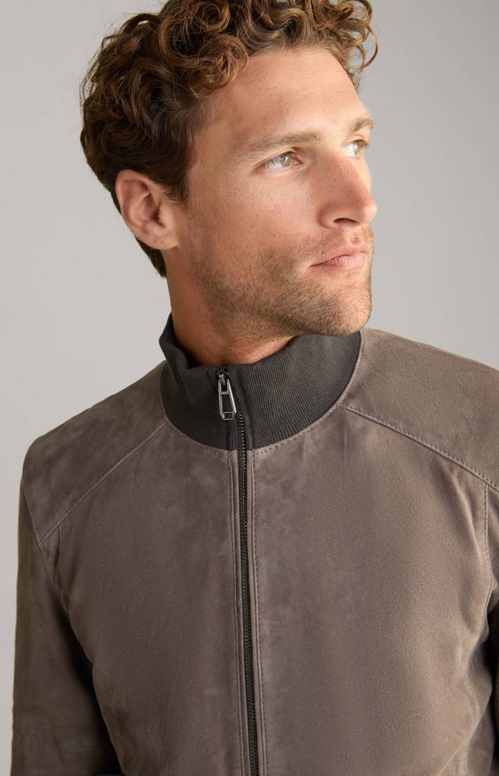 Joop Veloursleder-Blouson Toros in Grau Online