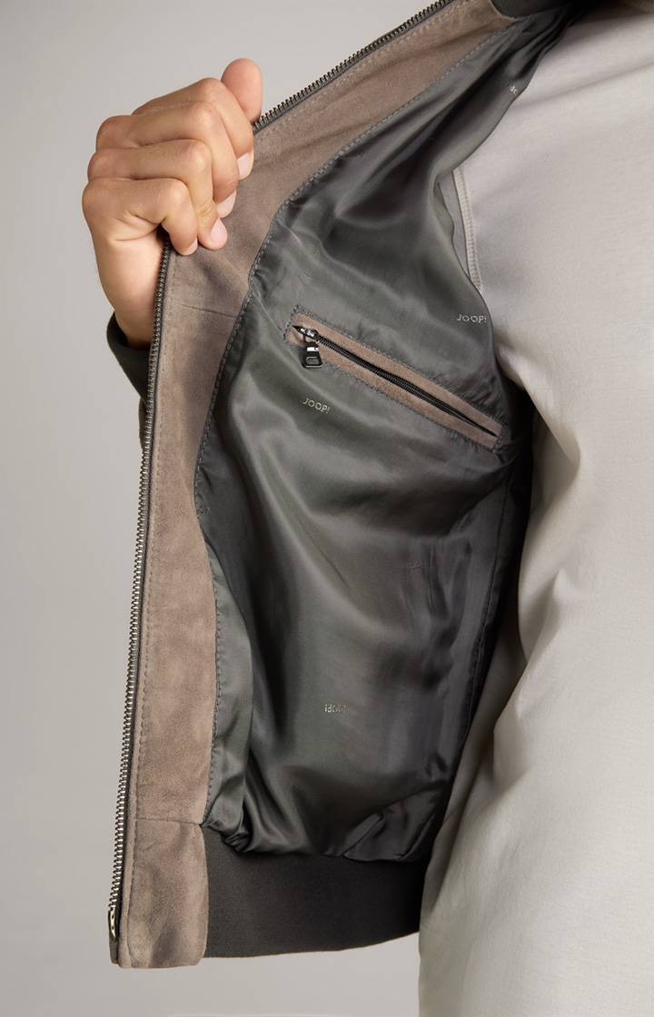 Joop Veloursleder-Blouson Toros in Grau Online
