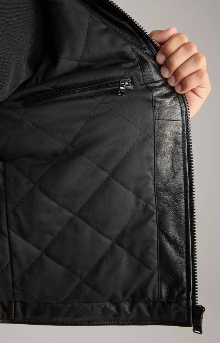 Joop Lederjacke Cleary in Schwarz Outlet
