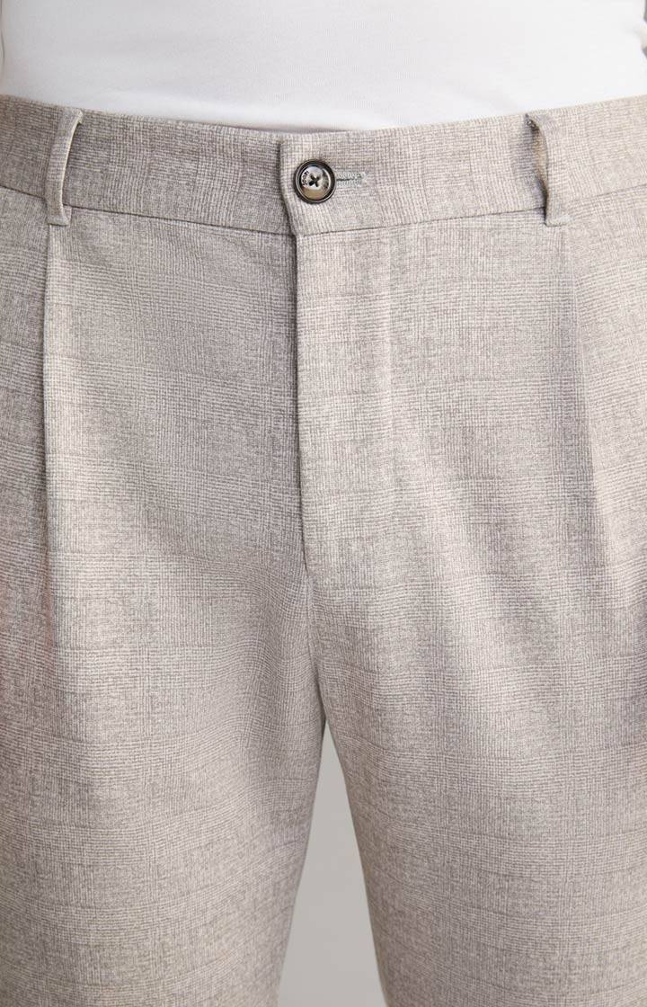 Joop Jerseyhose Lester in Grau kariert Verkauf