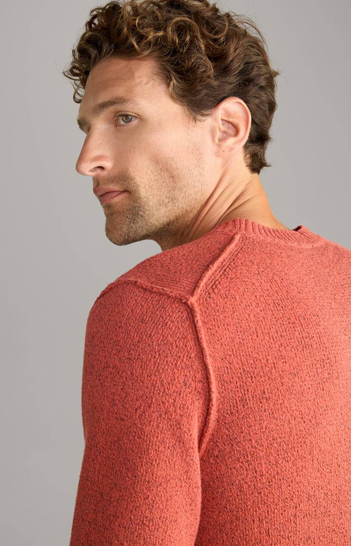 Joop Pullover Bohdan in Orange meliert Fabrikverkauf