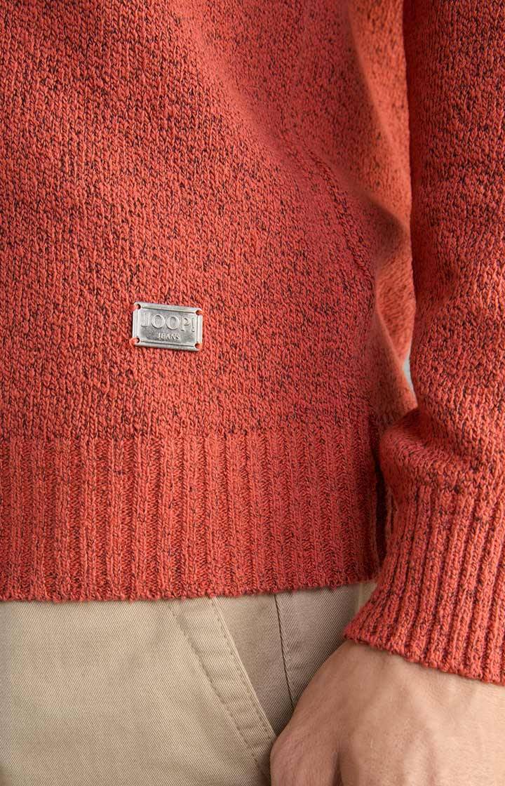 Joop Pullover Bohdan in Orange meliert Fabrikverkauf