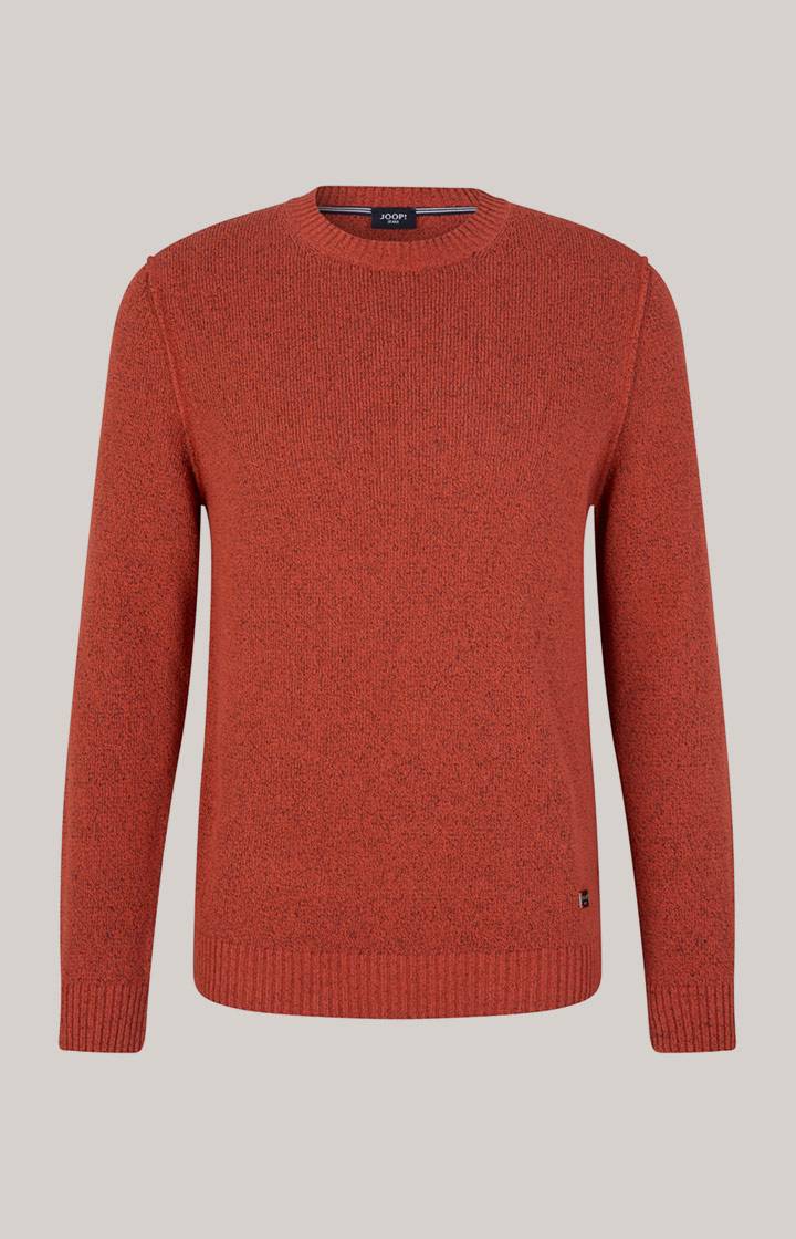 Joop Pullover Bohdan in Orange meliert Fabrikverkauf