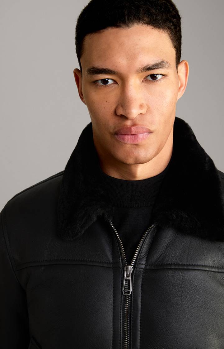 Joop Lederjacke Sonan in schwarz Angebote