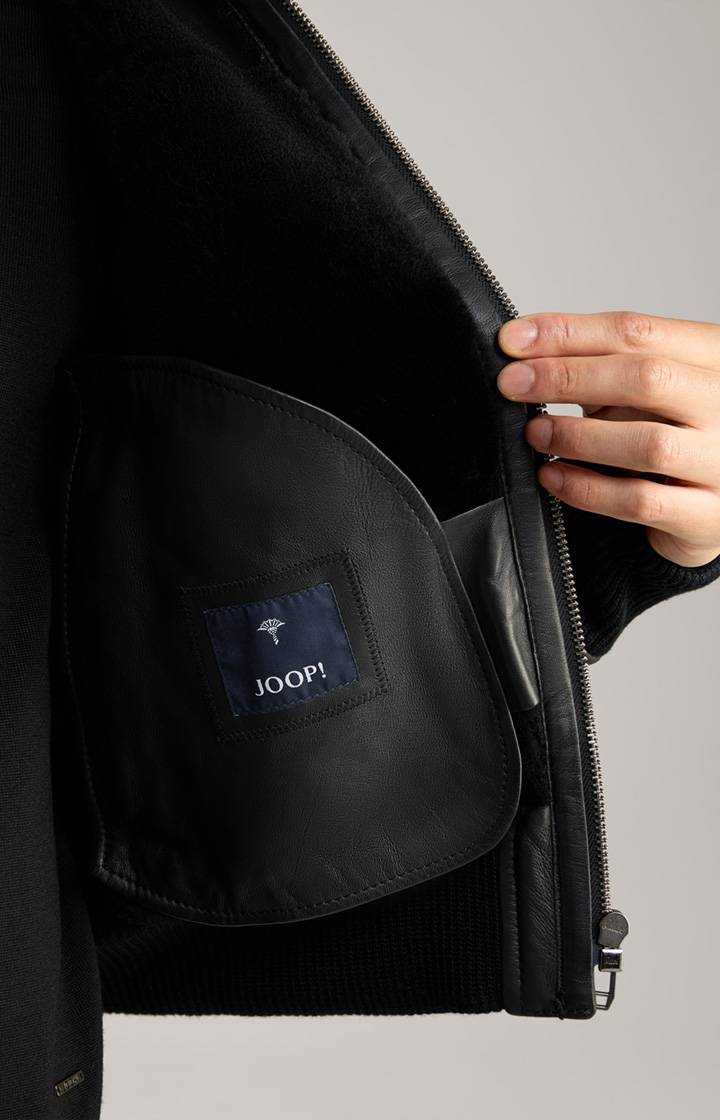 Joop Lederjacke Sonan in schwarz Angebote