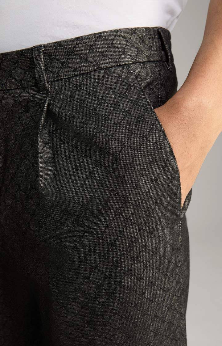 Joop Cornflower Bundfaltenhose Lester in Anthrazit gemustert Tägliche Deals