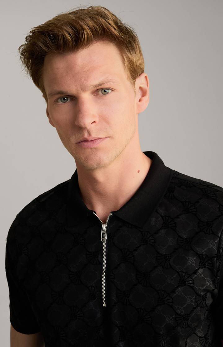 Joop Cornflower-Poloshirt Benito in Schwarz Meist gekauft