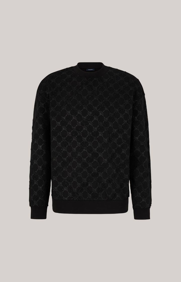 Joop Cornflower-Sweatshirt Cortez in Schwarz gemustert Verkauf