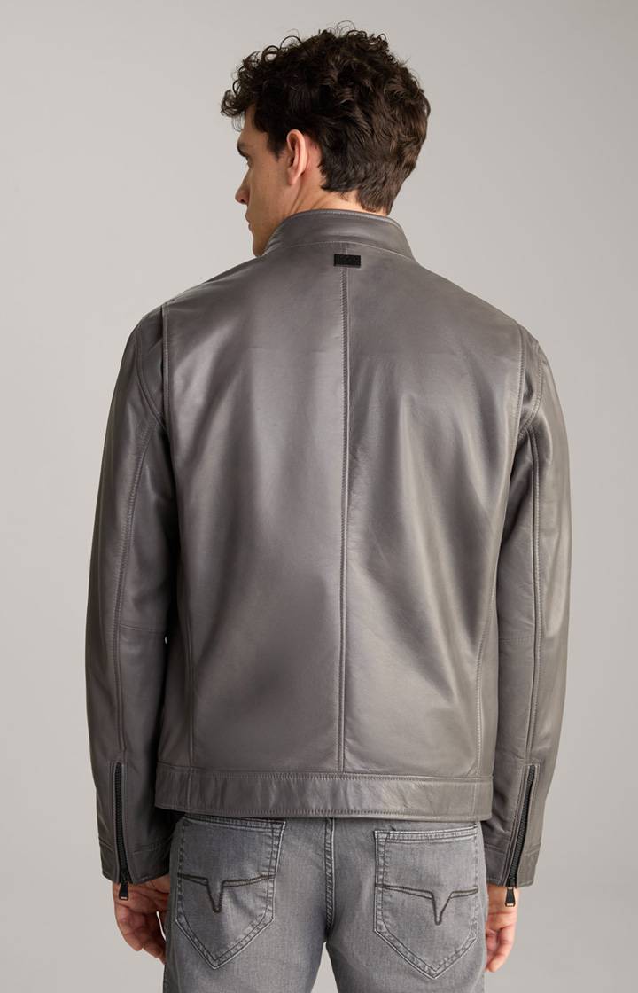 Joop Lederjacke Lif in Grau Meist gekauft