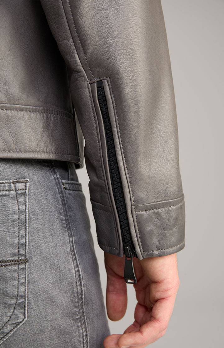 Joop Lederjacke Lif in Grau Meist gekauft