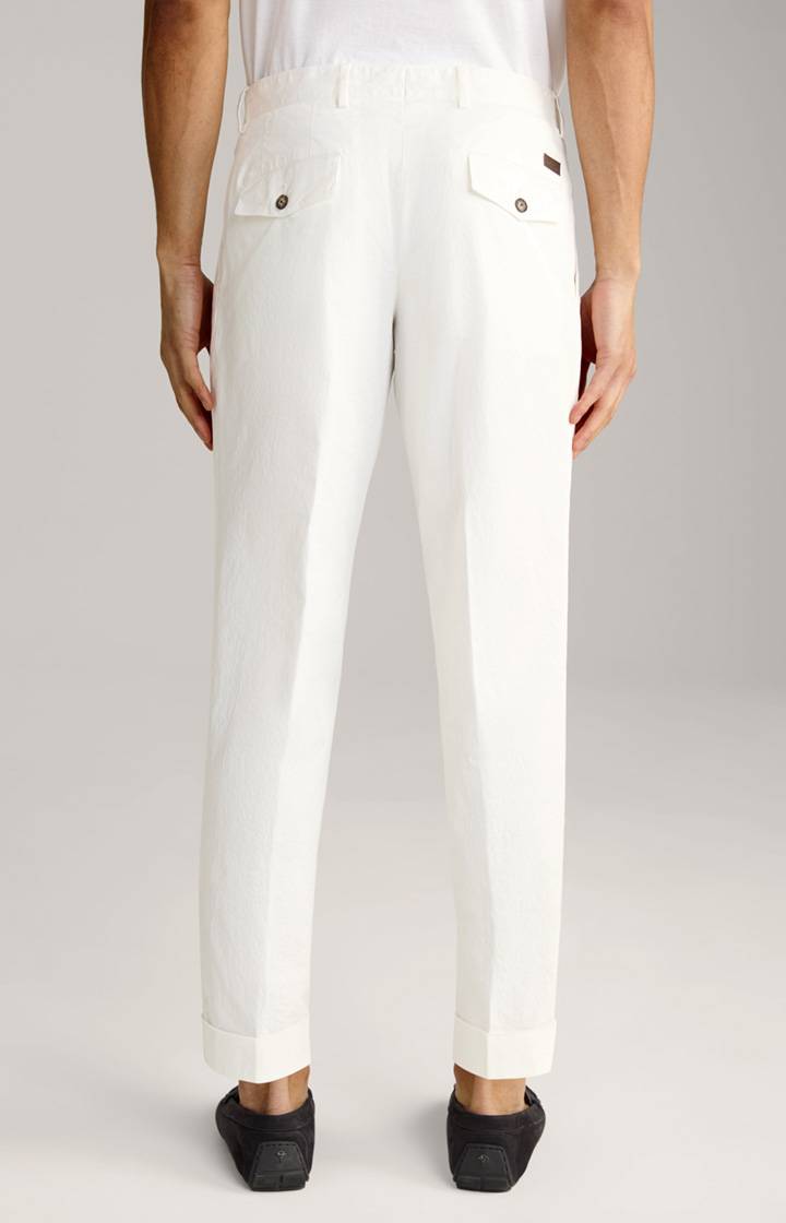 Joop Bundfaltenhose Randar in Creme Outlet
