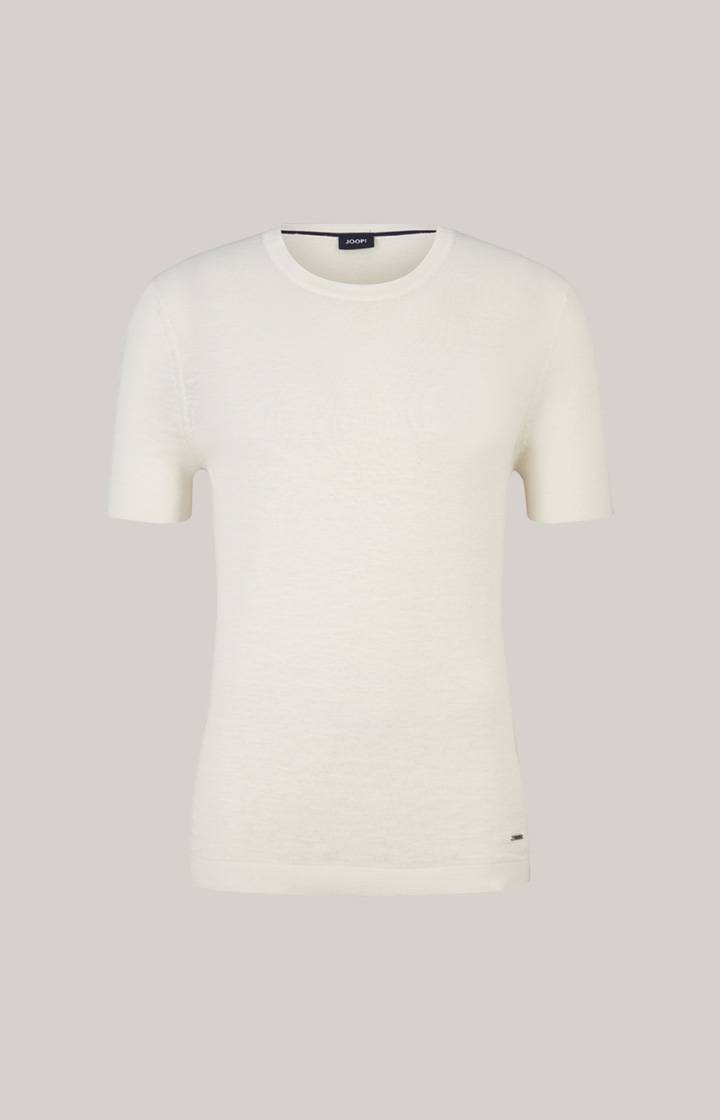 Joop Leinenmix-T-Shirt Maroso in Offwhite im Angebot