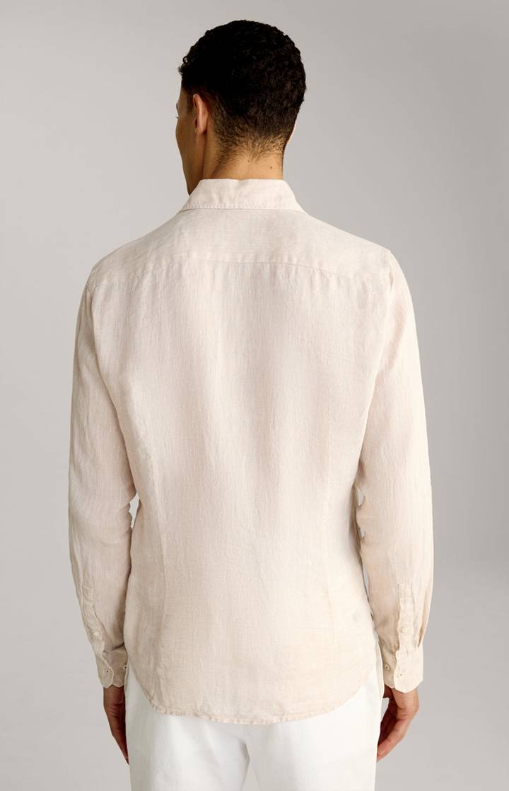 Joop Leinen-Hemd Pai in Beige meliert Blitzverkäufe