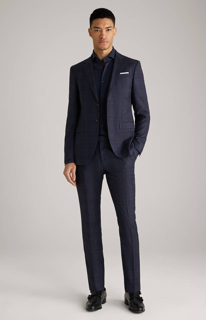 Joop Anzug Damon-Gun in Navy kariert