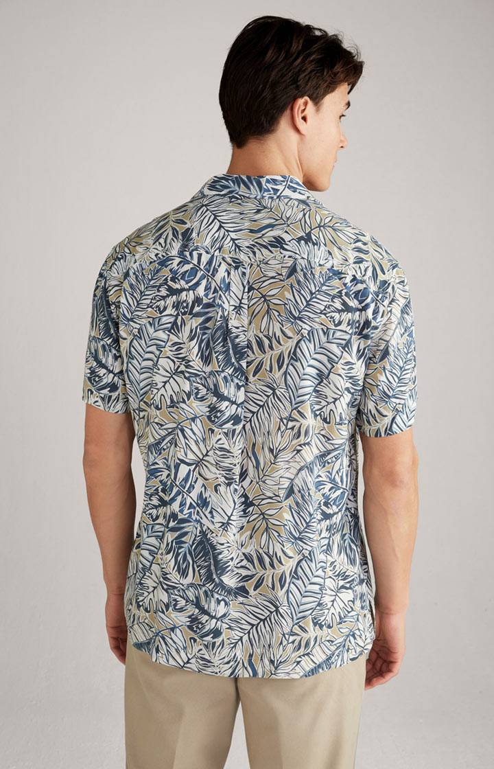 Joop Viskose-Hemd Hanes in Weiß/Blau/Beige Blitzverkäufe