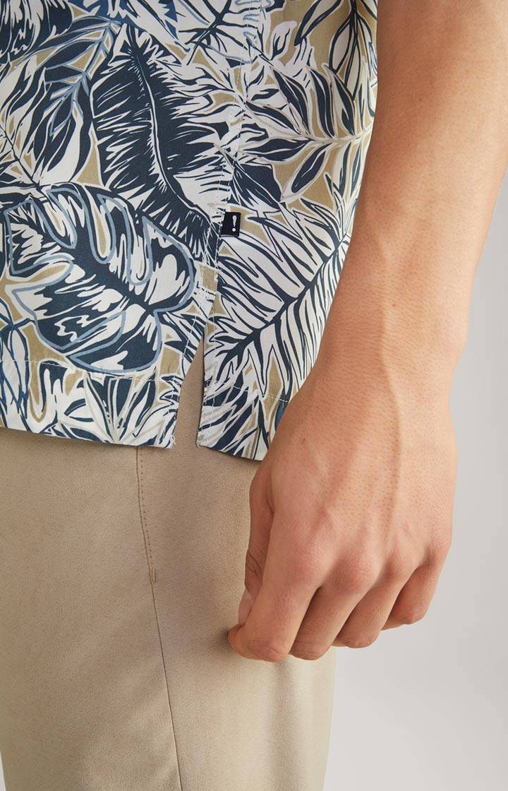 Joop Viskose-Hemd Hanes in Weiß/Blau/Beige Blitzverkäufe