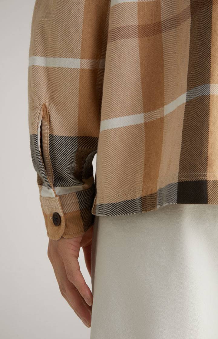 Joop Hemd Harvi in Beige kariert Verkauf