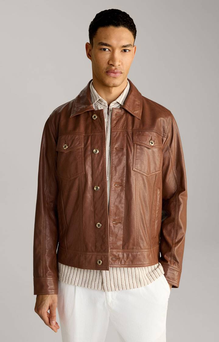 Joop Lederjacke Jean in Braun