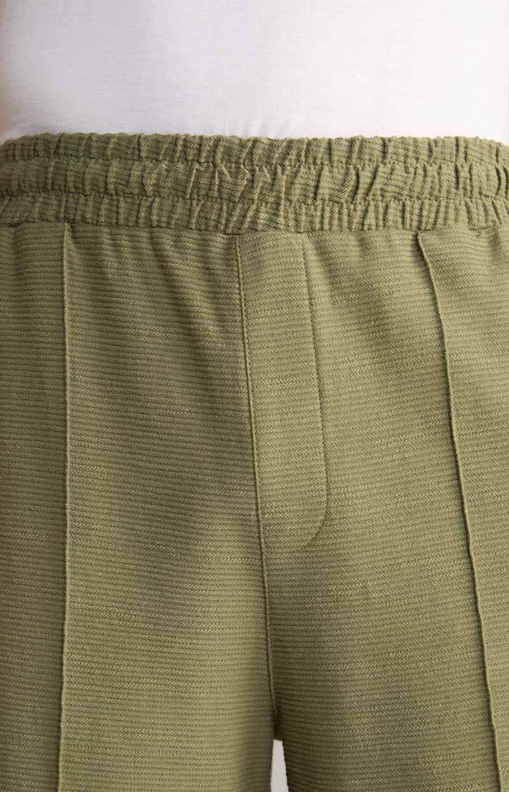 Joop Baumwoll-Shorts Damiano in Oliv strukturiert Blitzverkäufe