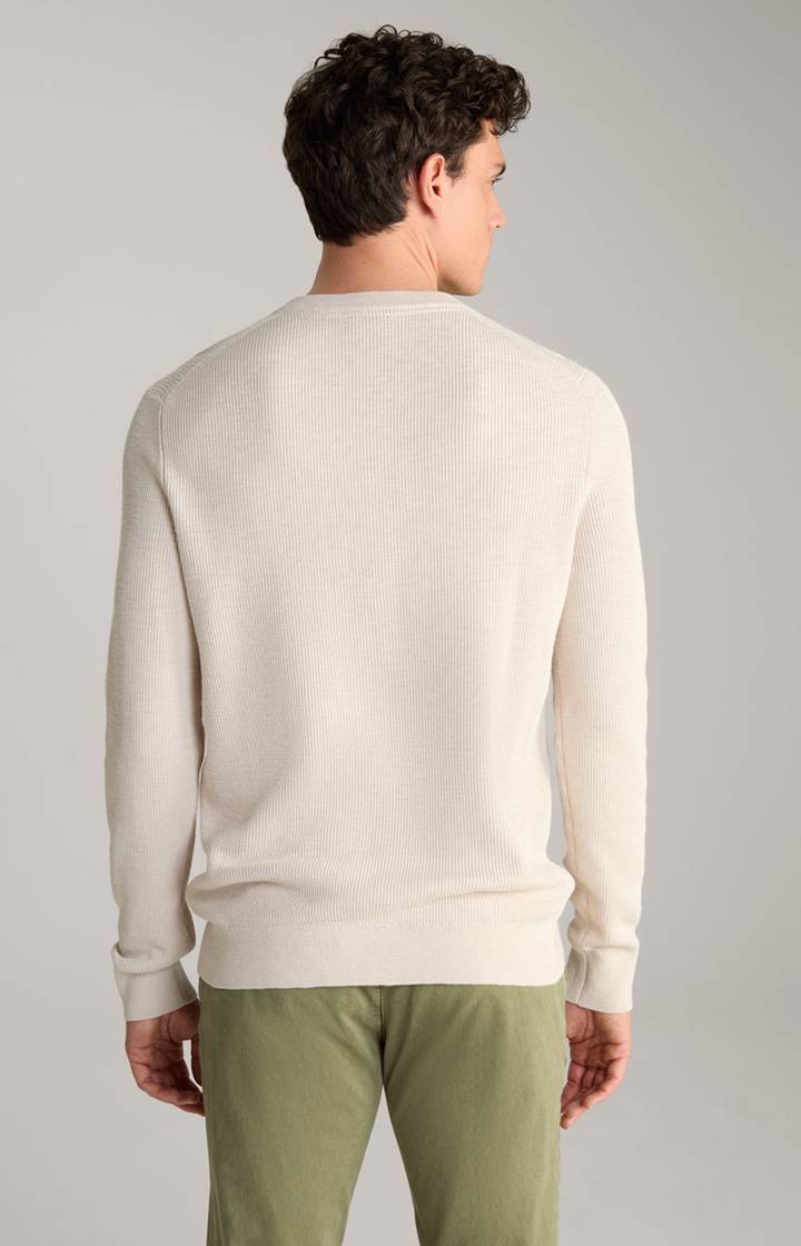 Joop Strickpullover Henley in Hellbeige Online