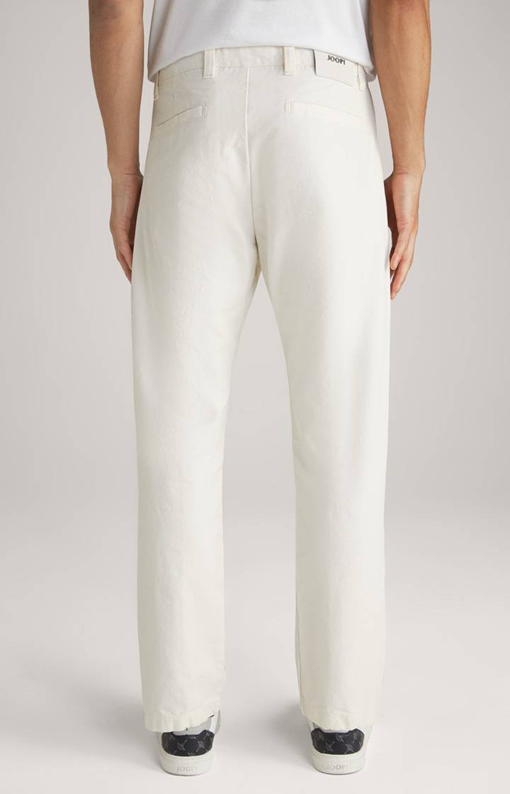 Joop Baumwoll-Chino Len in Offwhite Verkauf