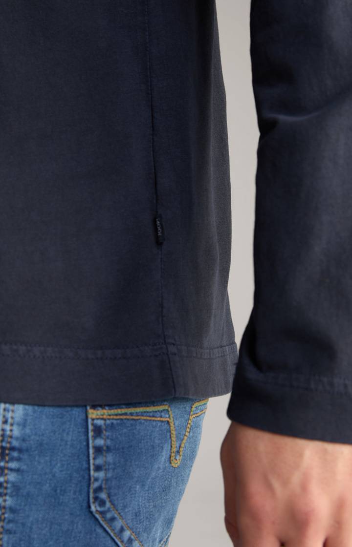 Joop Baumwoll-Langarmshirt Carlito in Navy im Angebot