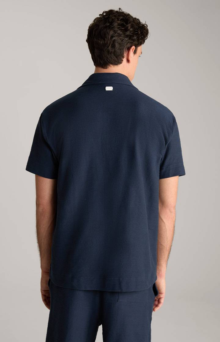 Joop Hemd Damian in Navy strukturiert Schlussverkauf