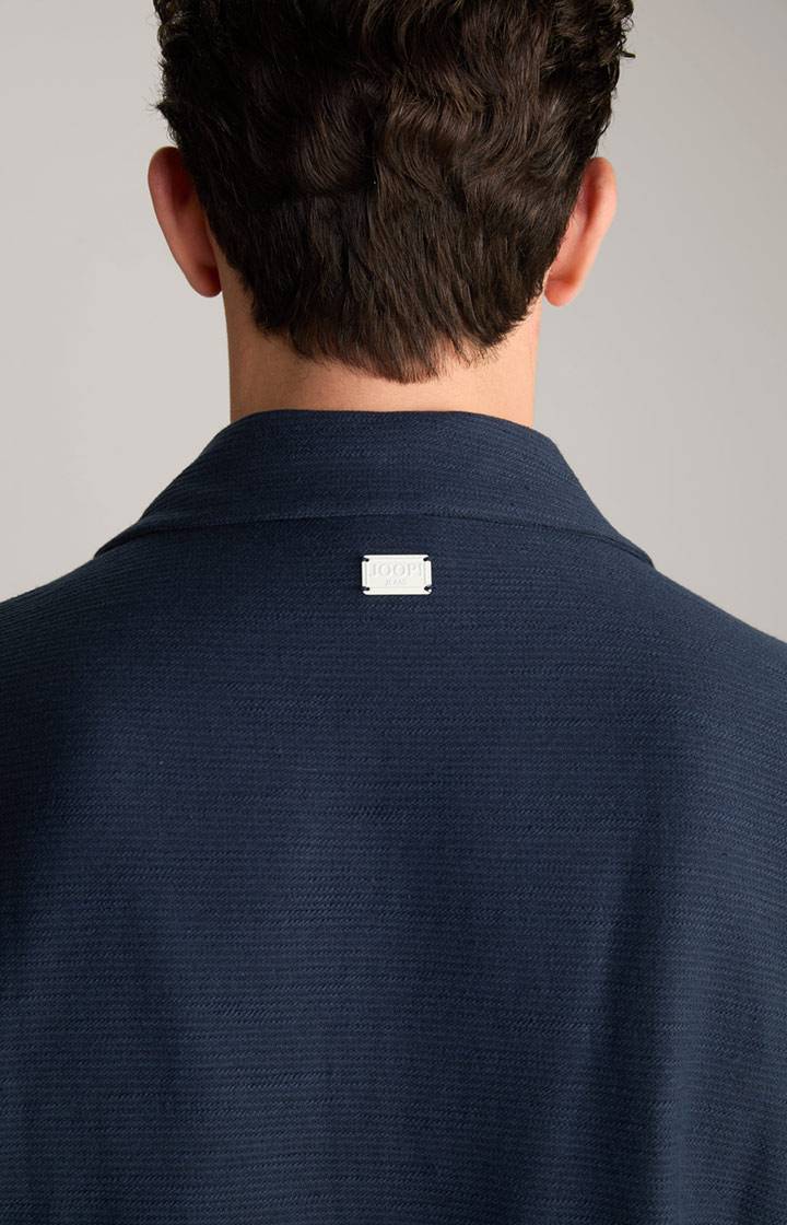 Joop Hemd Damian in Navy strukturiert Schlussverkauf