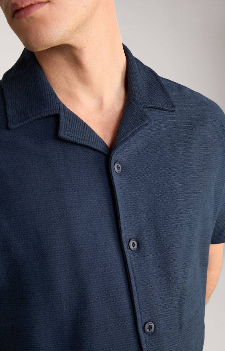 Joop Hemd Damian in Navy strukturiert Schlussverkauf