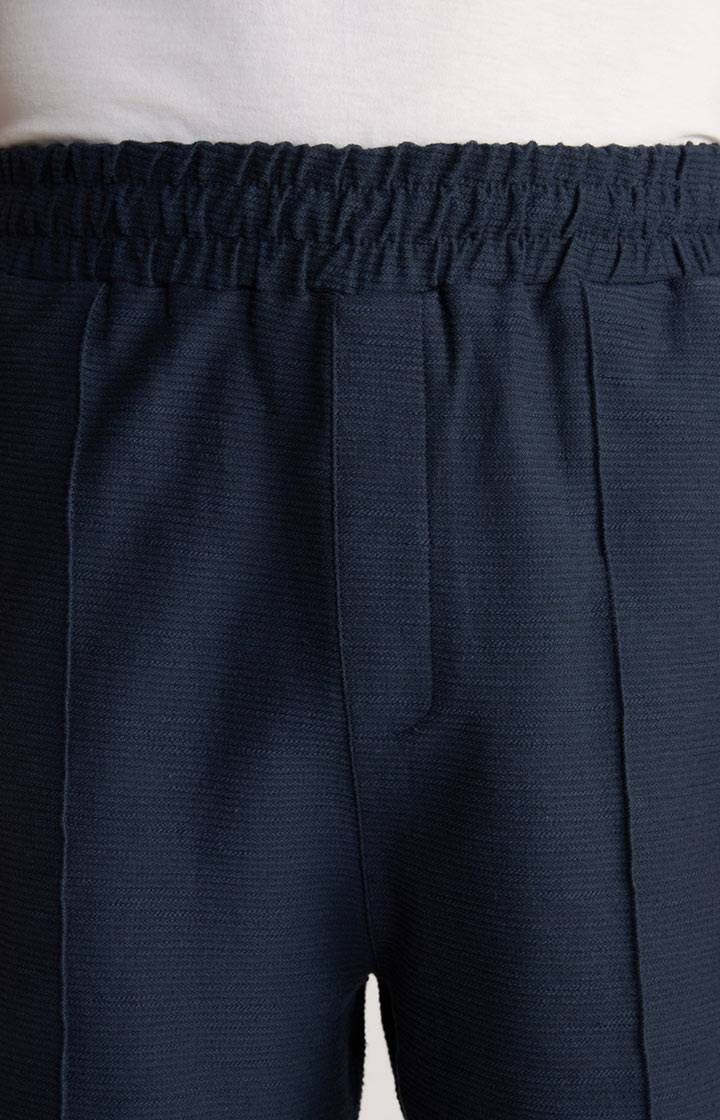 Joop Baumwoll-Shorts Damiano in Navy strukturiert Günstiger Verkauf