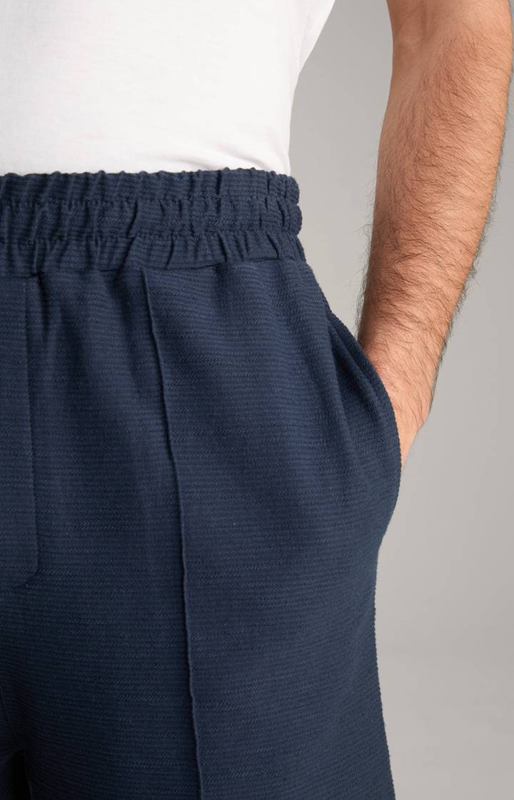 Joop Baumwoll-Shorts Damiano in Navy strukturiert Günstiger Verkauf