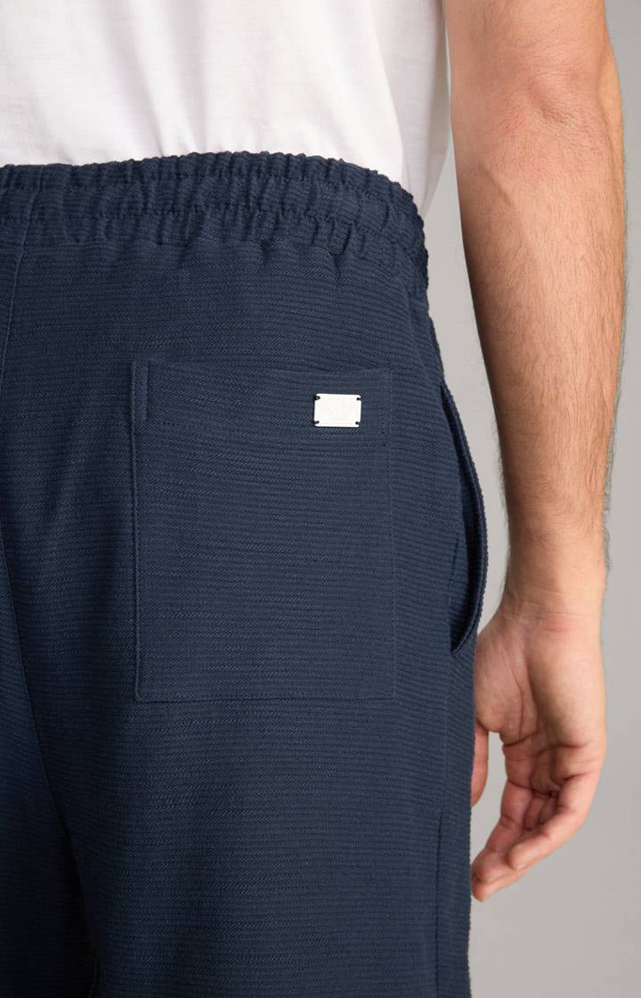 Joop Baumwoll-Shorts Damiano in Navy strukturiert Günstiger Verkauf
