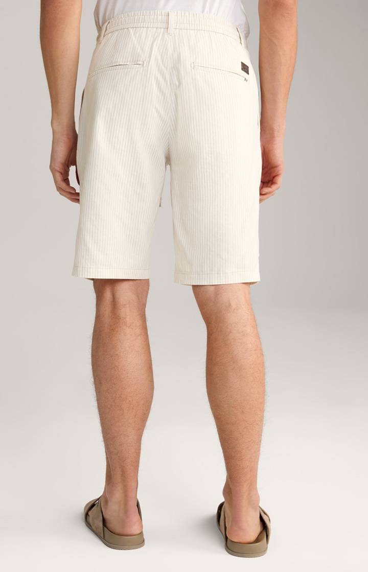 Joop Leinenmix-Shorts Ruby in Beige gestreift Auslauf