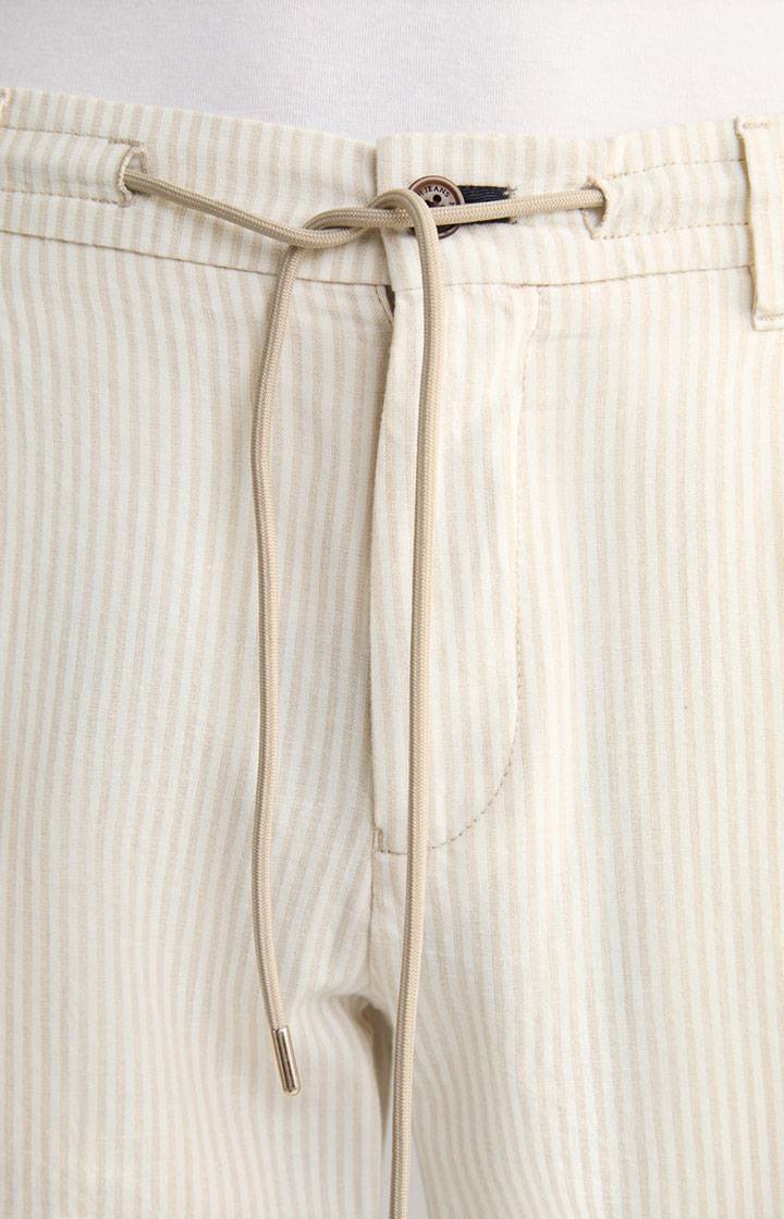 Joop Leinenmix-Shorts Ruby in Beige gestreift Auslauf