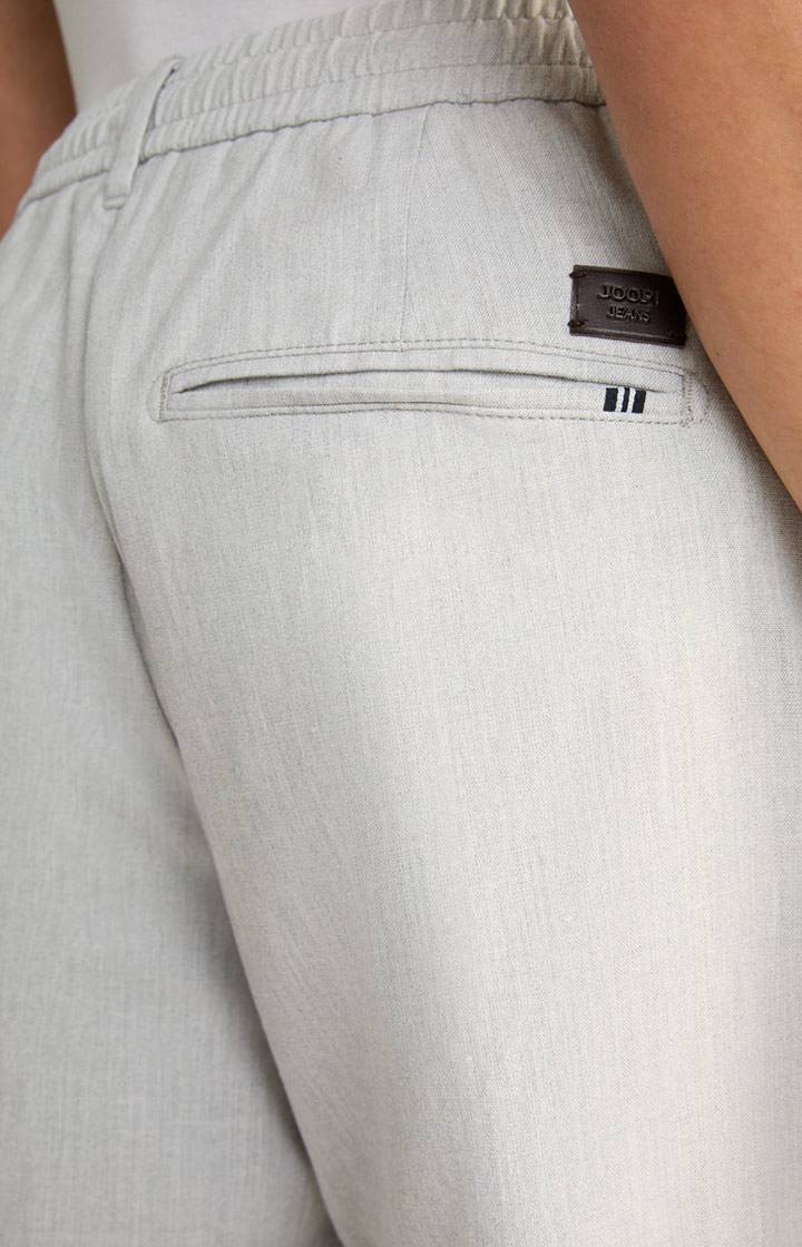 Joop Leinenmix-Shorts Ruby in Hellgrau im Angebot
