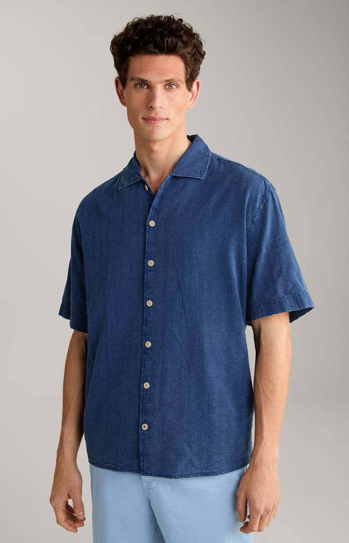 Joop Hemd Hanno in Denim Blau