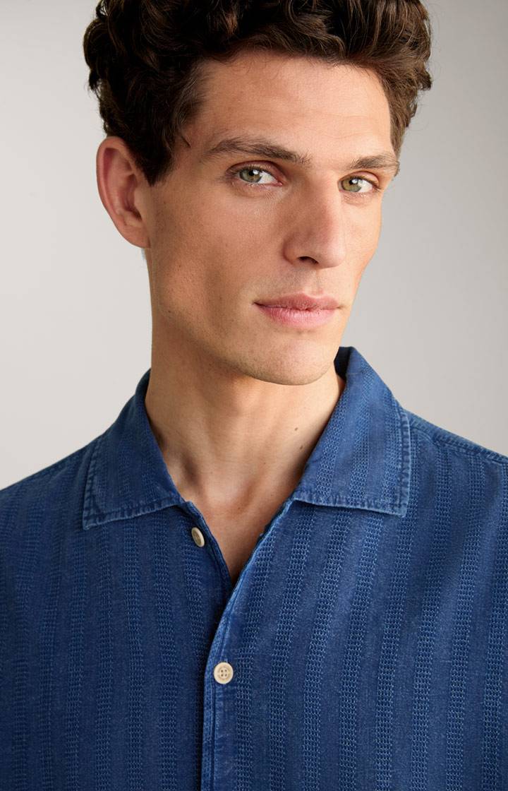 Joop Hemd Hanno in Denim Blau Online
