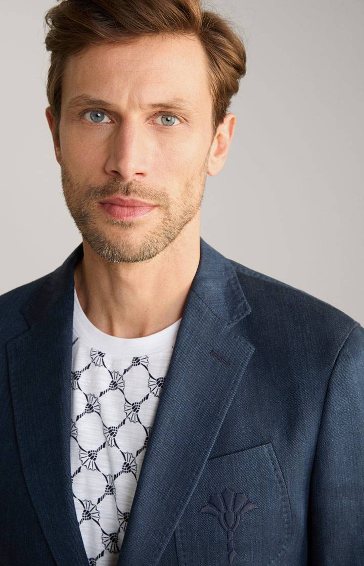 Joop Leinenmix-Sakko Heathrow in Denim Blue Auslauf