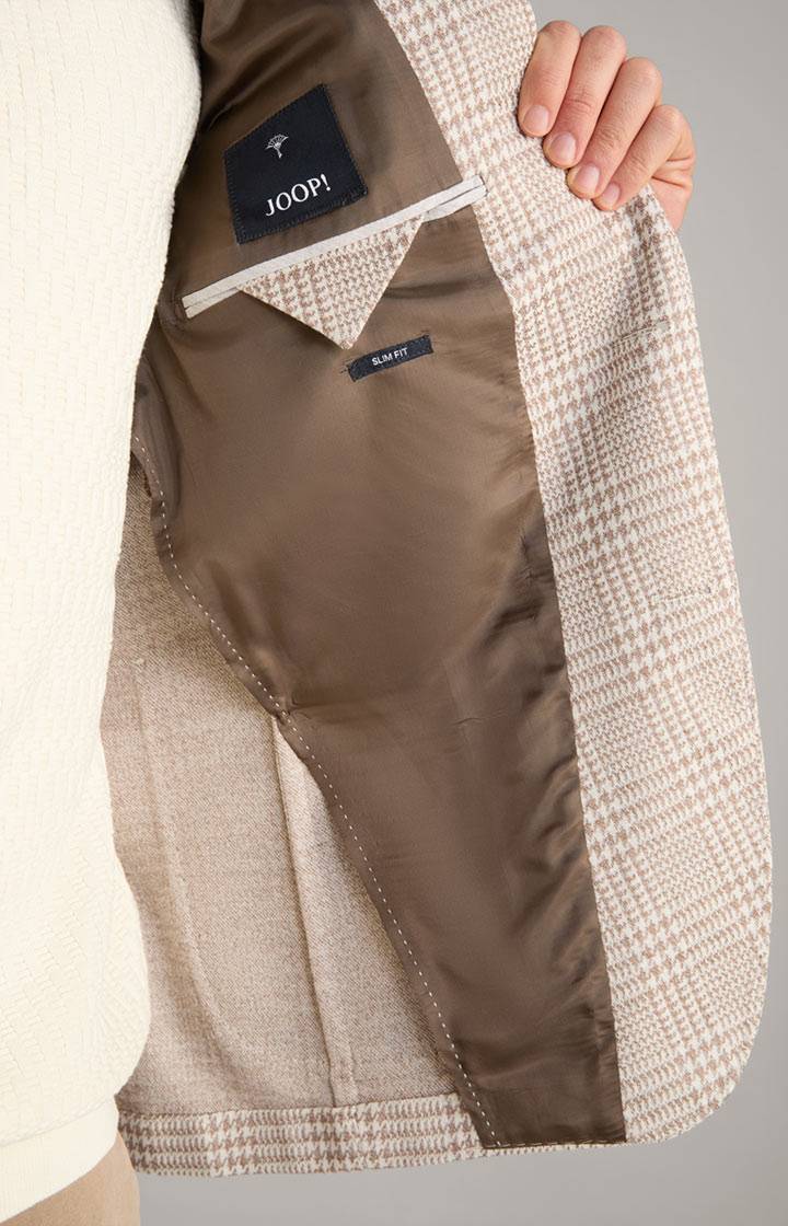 Joop Sakko Hoverest in Beige kariert im Angebot
