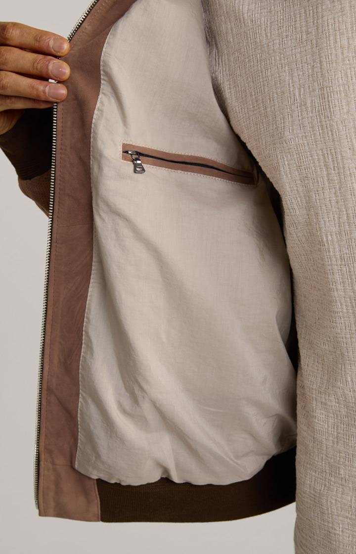 Joop Ziegenvelours-Lederjacke Laup in Hellbraun Schlussverkauf